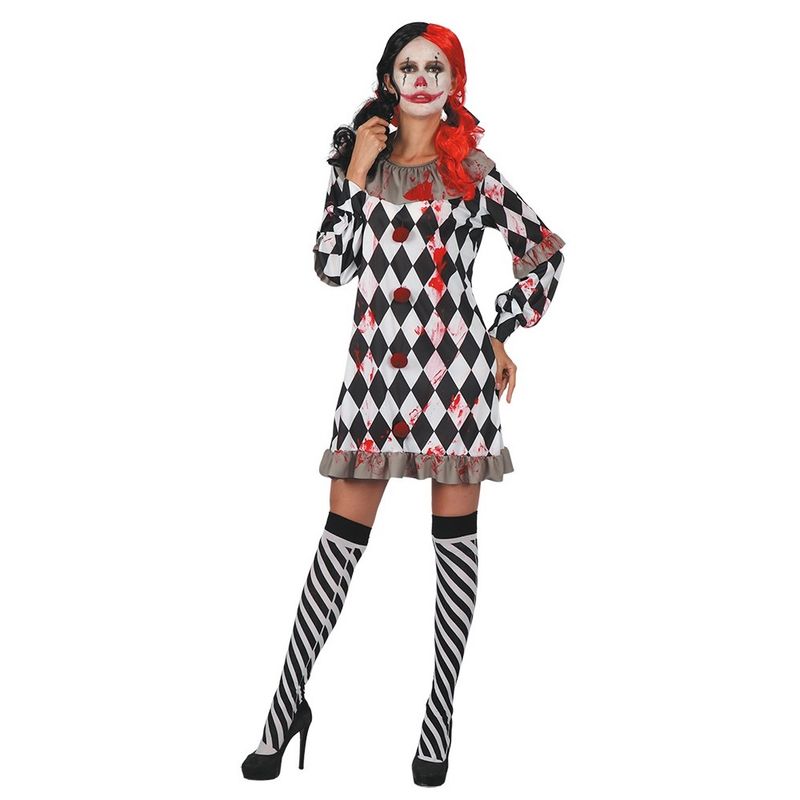 Creepy Clown women's costume size youth 166 cm