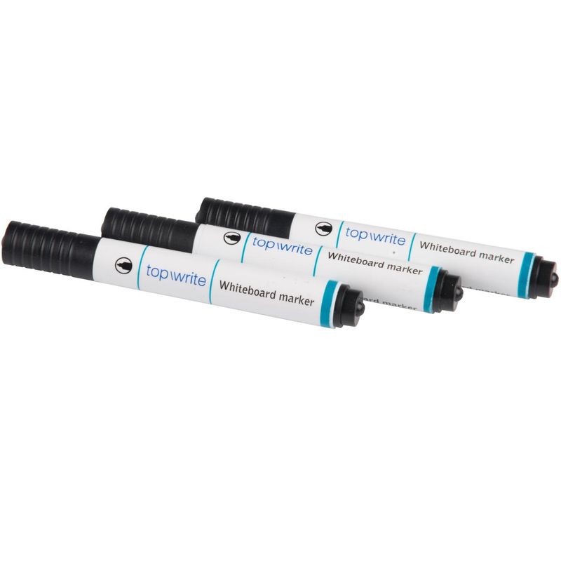 Whiteboard markers 3pk Black