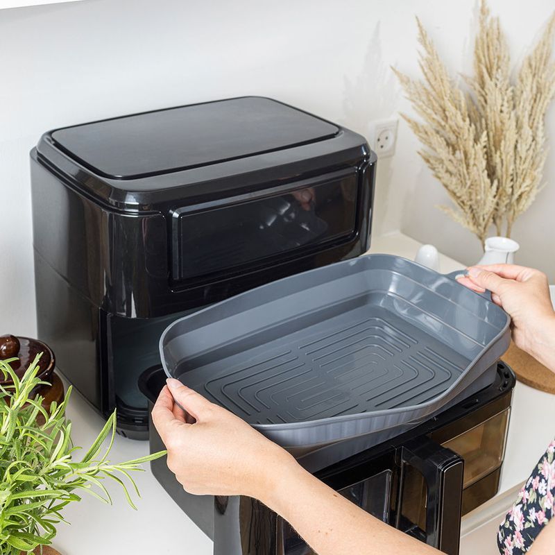 Airfryer silikonform for dobbel skuff 33x23x6,8 cm