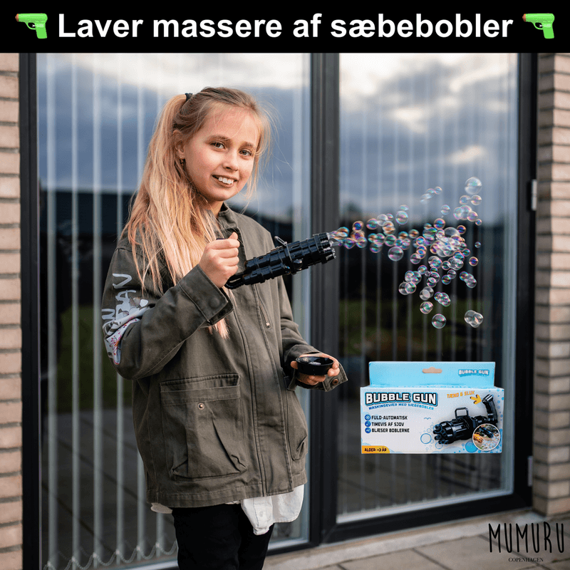Såpeboble - pistol | Automatisk boblemaskin for barn