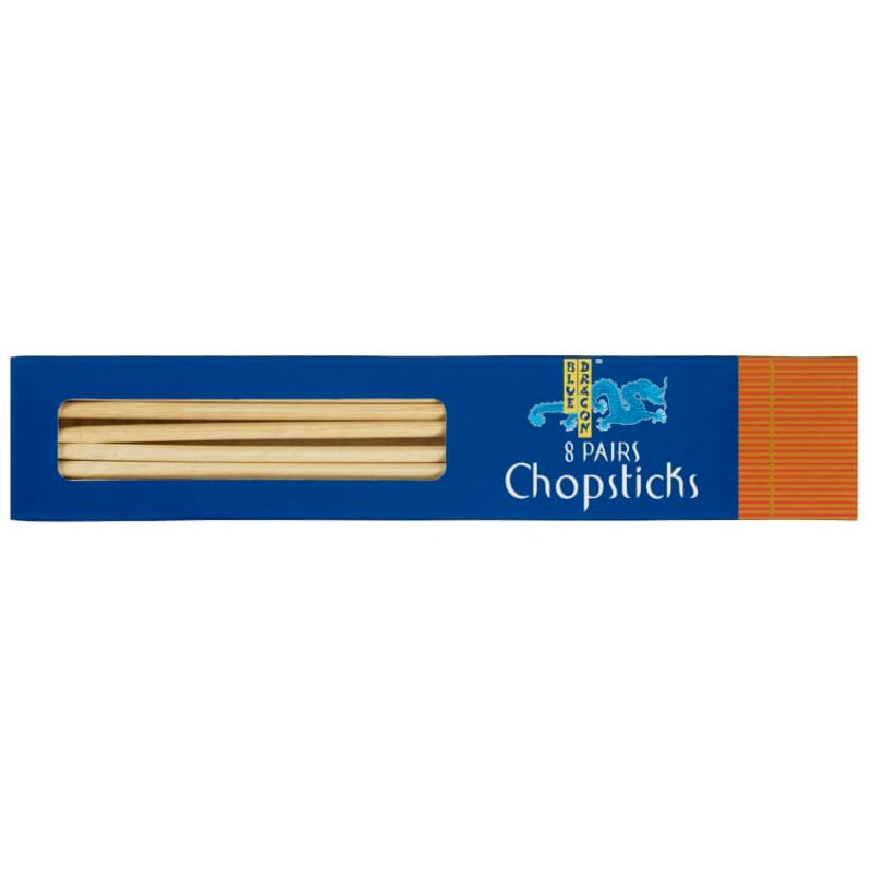 Blue Dragon bamboo chopsticks 8 pairs