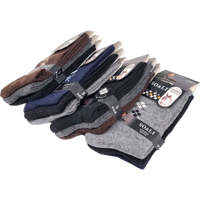 Angora Wool Socks Men 3pairs 40 - 46
