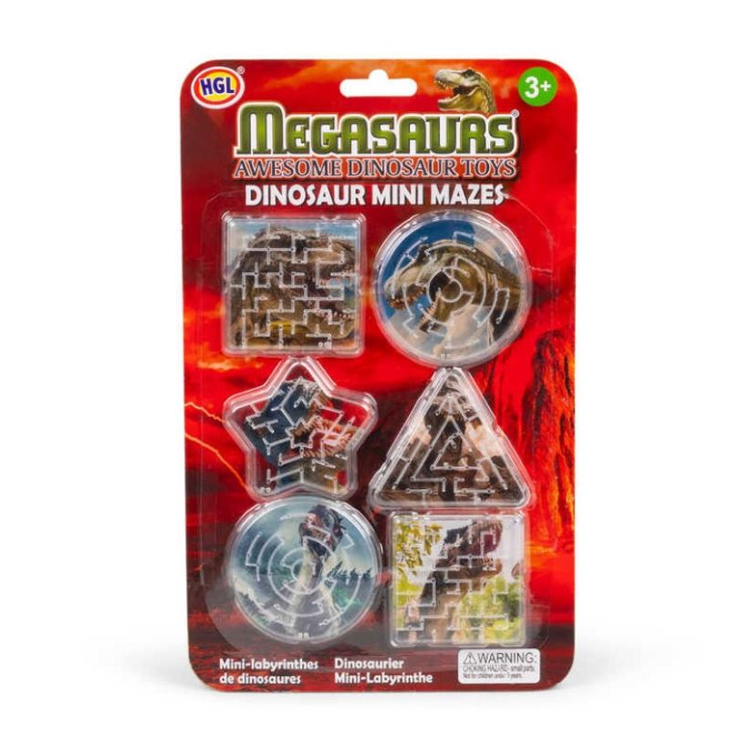 6pk Mini Maze - Dinosaur