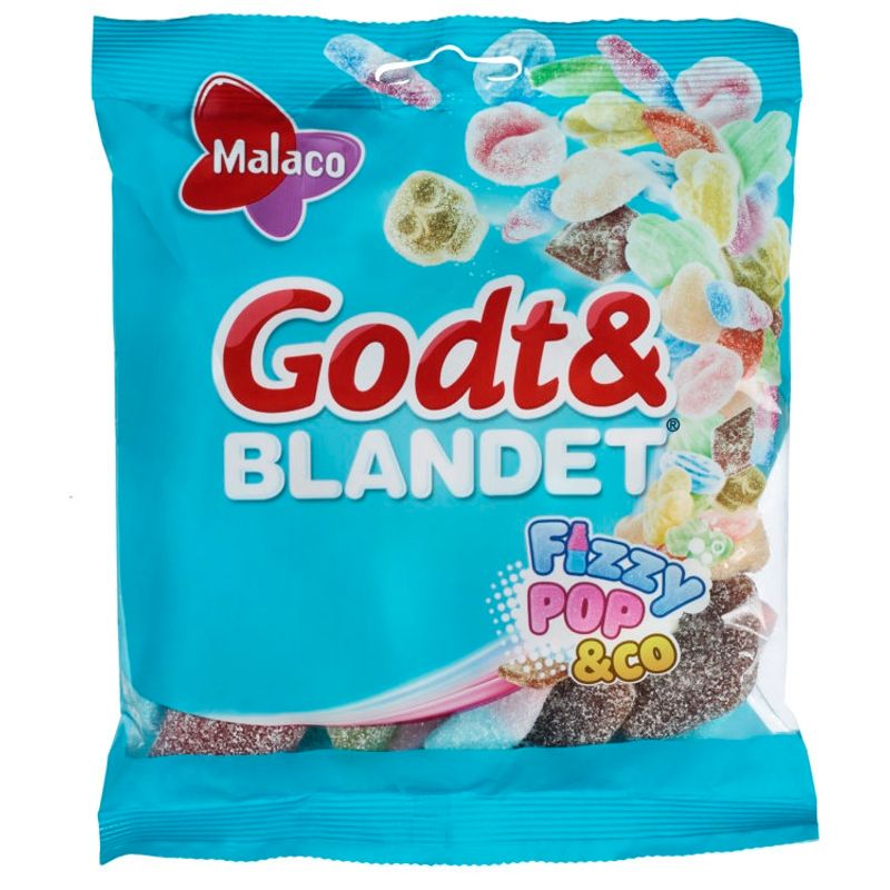Good&Mixed Fizzypop&Co 170g | Sour foam candy with fruit flavor
