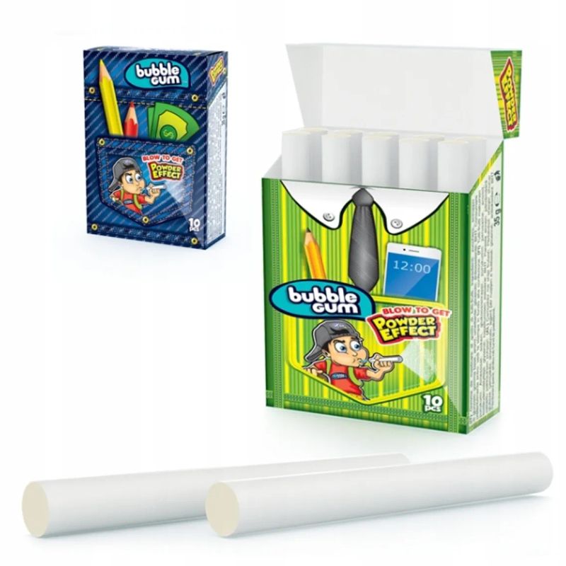 Johny Bee Powder Bubble Gum Sticks 10 - pk