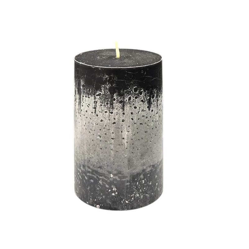 Cube Candle Candle Black 6.8x10cm