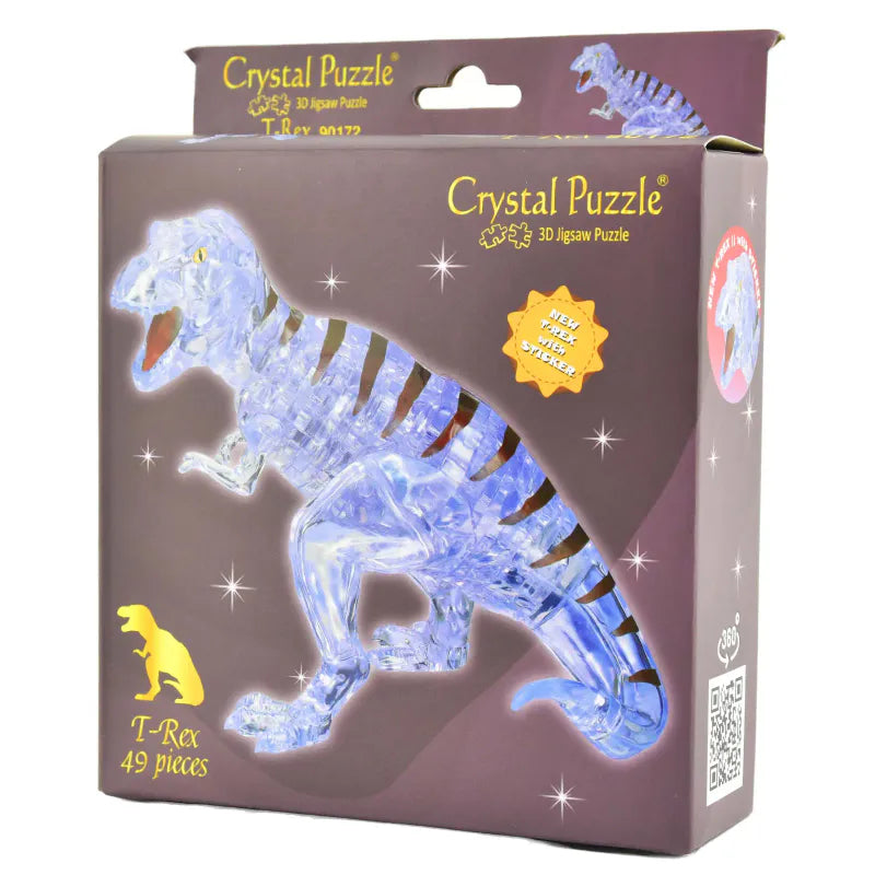 Crystal Puzzle T - Rex Clear 49pcs | 3D puslespill