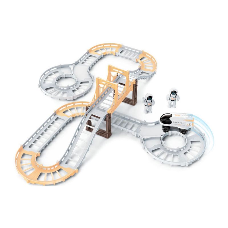 Car track Spaceship | 31 pieces with rocket car and astronauts