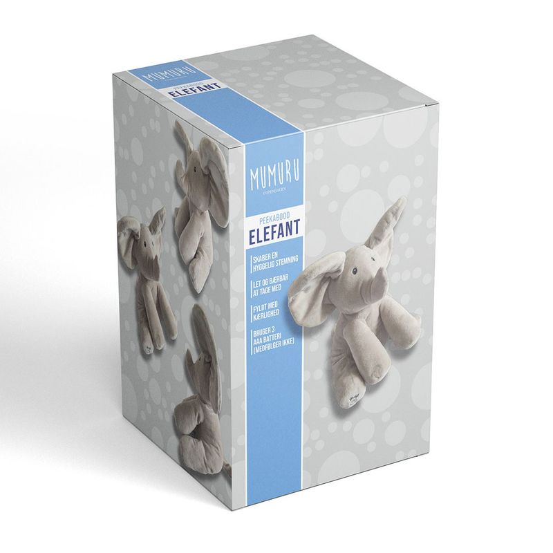 Interactive Peekaboo - elephant | Moving ears & music