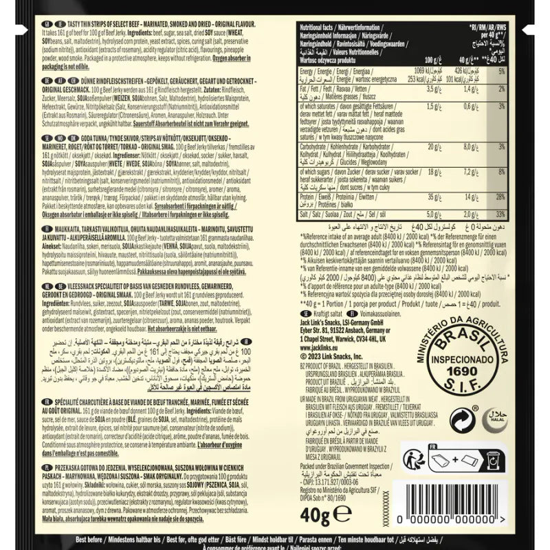 Jack Link's Beef Jerky Original 25g