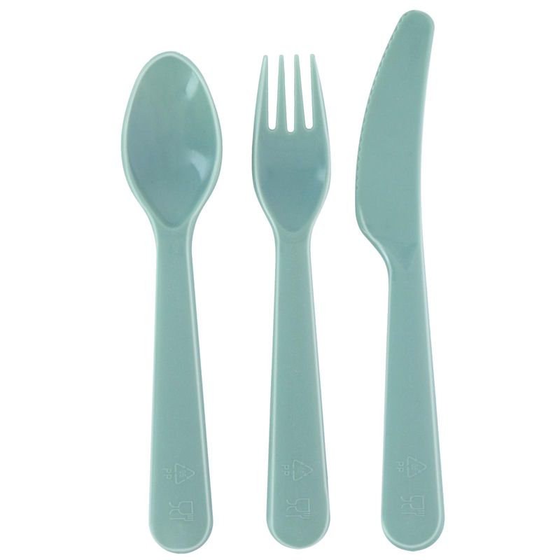 Cutlery Set Plastic 18 Pieces Different Colors | Alpina