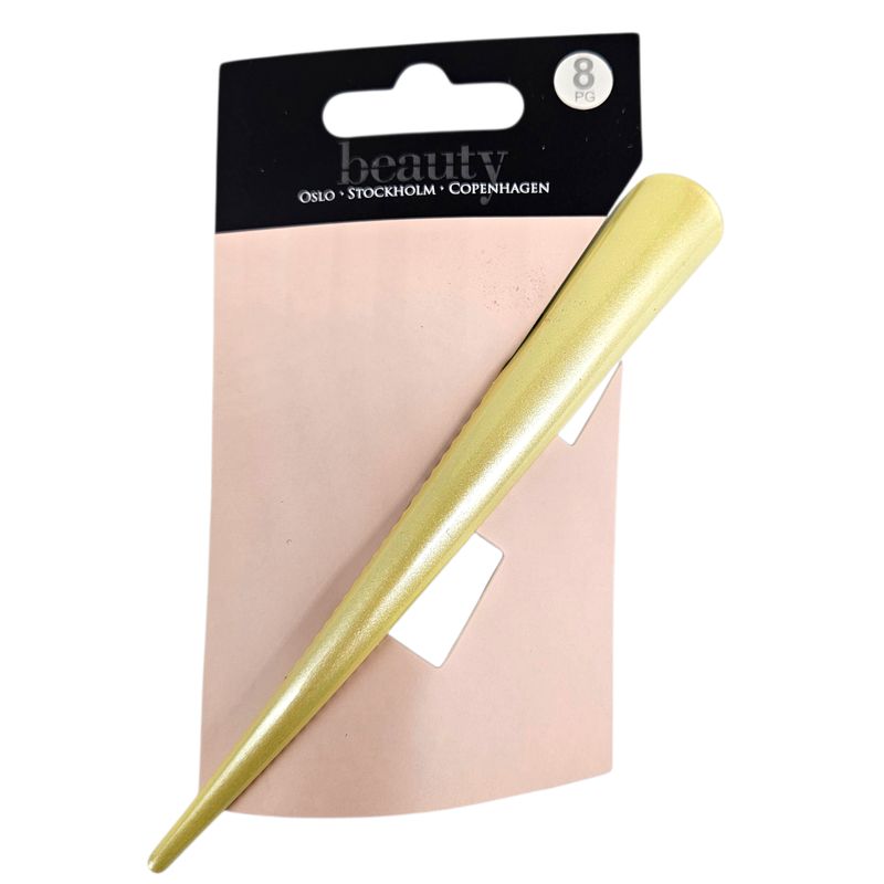 Hair clip in yellow metal 13cm | Beauty | Stylish and solid
