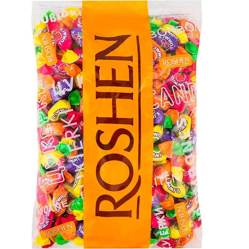 Roshen Yummis Fruktkarameller 1000g | Storpakk
