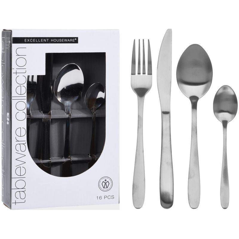 Bestikksett Rustfritt Stål 16deler|Excellent Houseware
