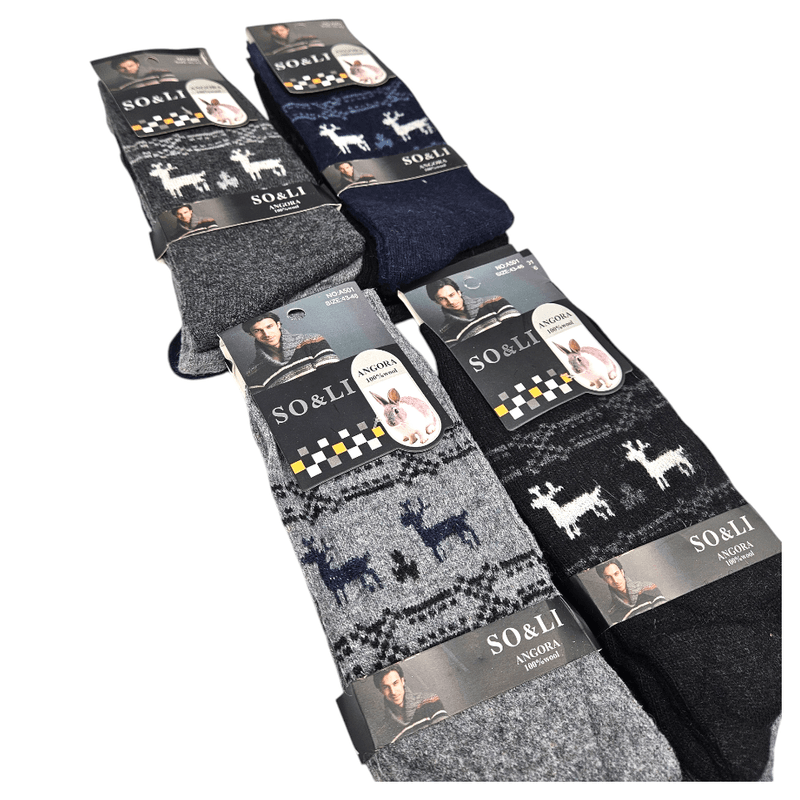 Angora Wool Socks Men 3pairs 40 - 46