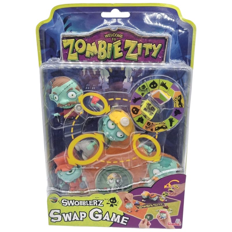 Zombie Workers Figures 4pk with game | Fun Swap Game