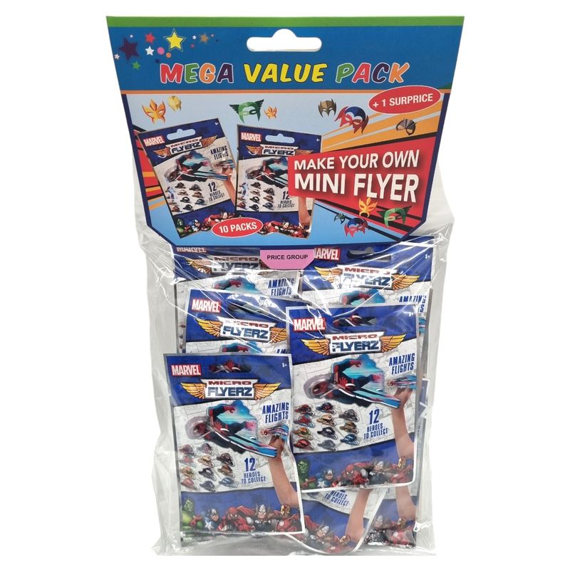 10pk Marvel Micro Flyerz (Large Pack)