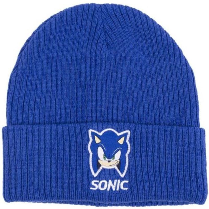 Sonic hat blue | Licensed children's hat | Soft and warm