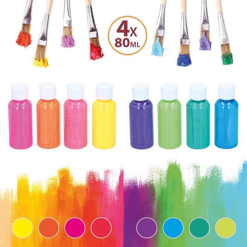 Artico Neon Acrylic paint, 4pk x 80ml | 2 ass