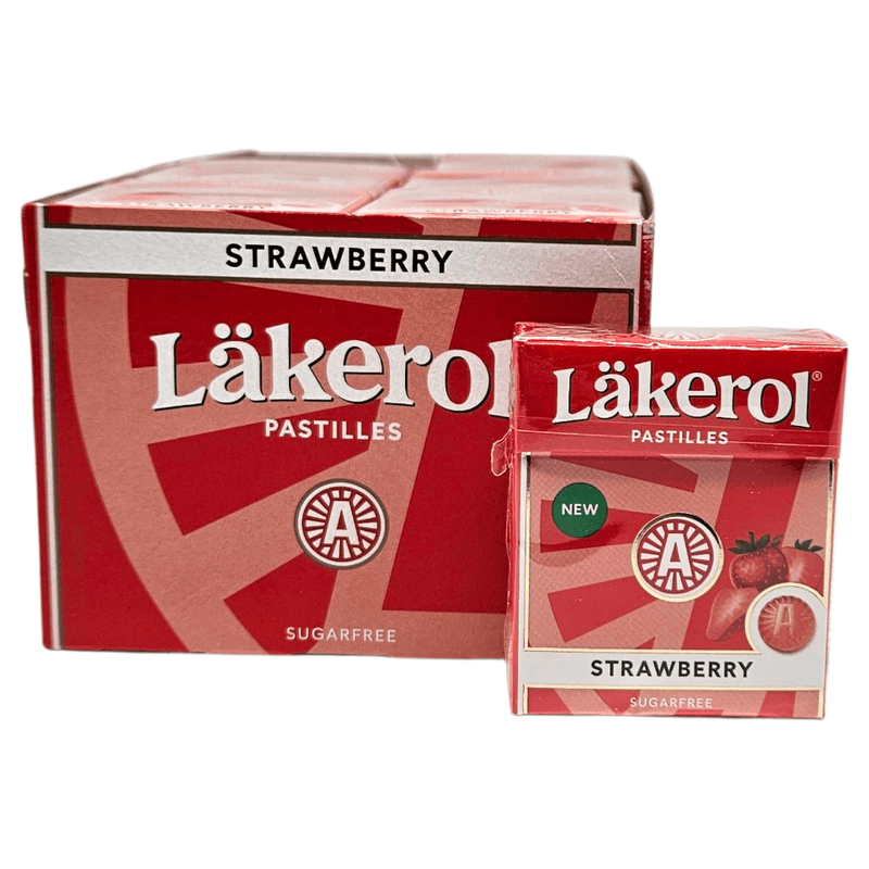 Läkerol Classic Strawberry 24x25g Storpakk 600g