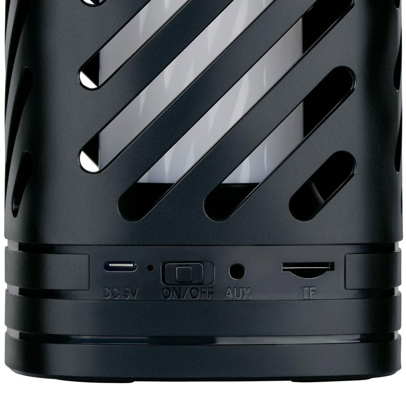 Bluetooth speaker with lantern | RGB light show and flame effect | Portable