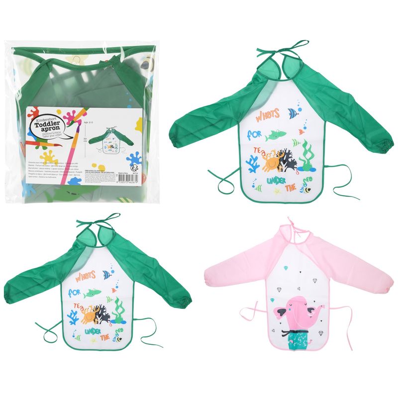 Hobby apron with sleeves for children 2 - 5 years