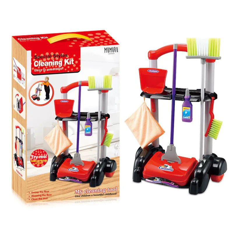 Multi-piece cleaning cart | Playset | Mumuru