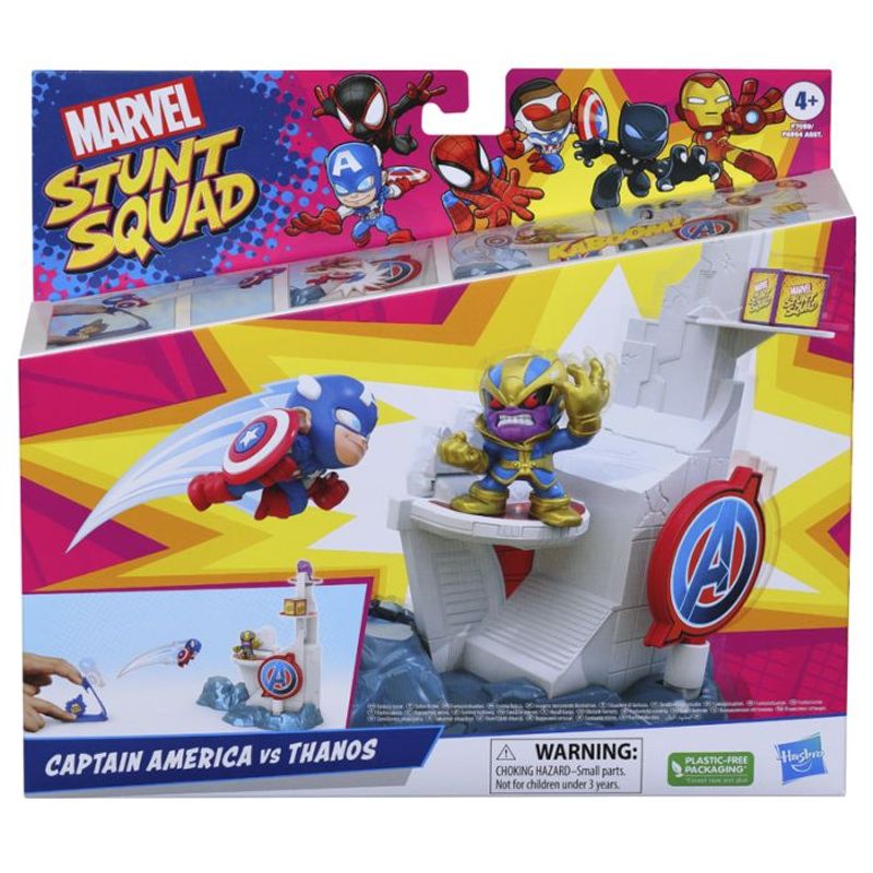 Marvel Stunt Squad Mini Playset - Captain America vs Thanos