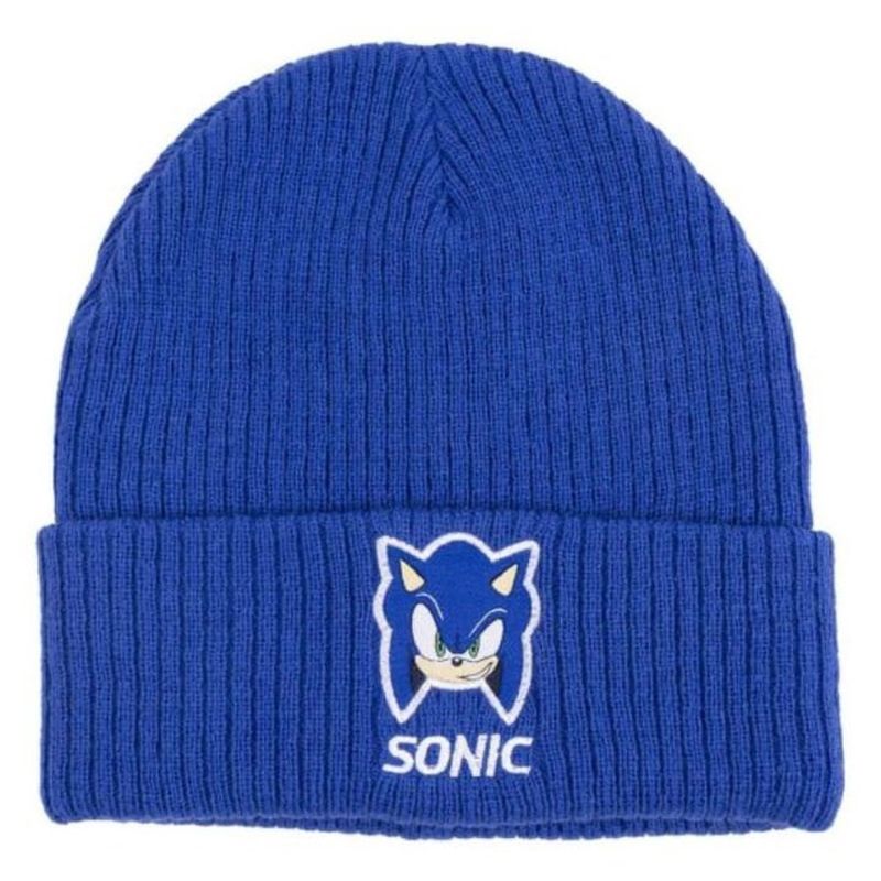 Sonic hat blue | Licensed children's hat | Soft and warm