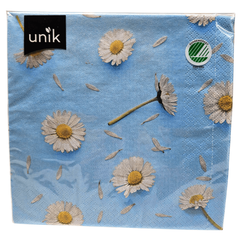 Napkins Light Blue with Priest Collar 20pk 3-ply | 33x33cm | Unique