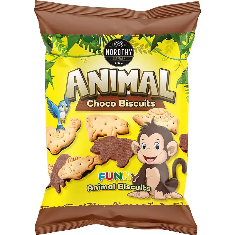 Nordthy Animal Biscuits With Chocolate 150g