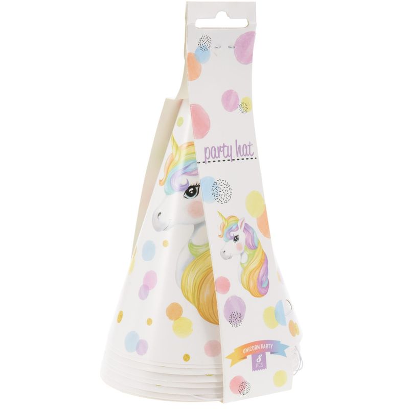 Party hats Unicorn 8pk