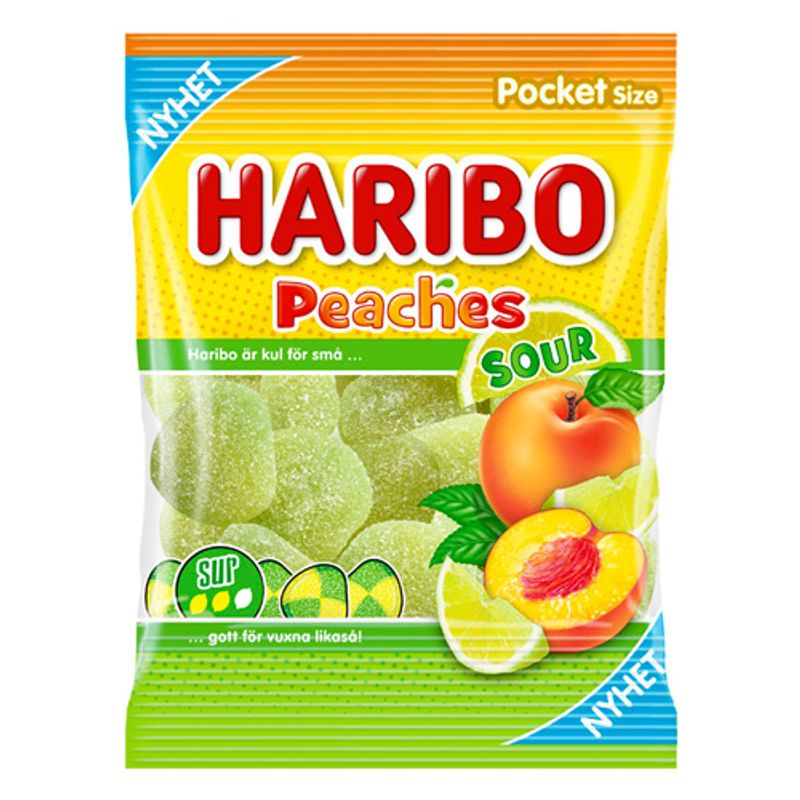 Haribo Peaches Sur 70g
