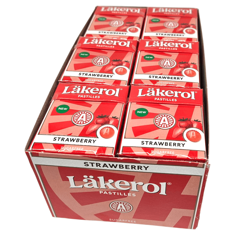 Läkerol Classic Strawberry 24x25g Storpakk 600g