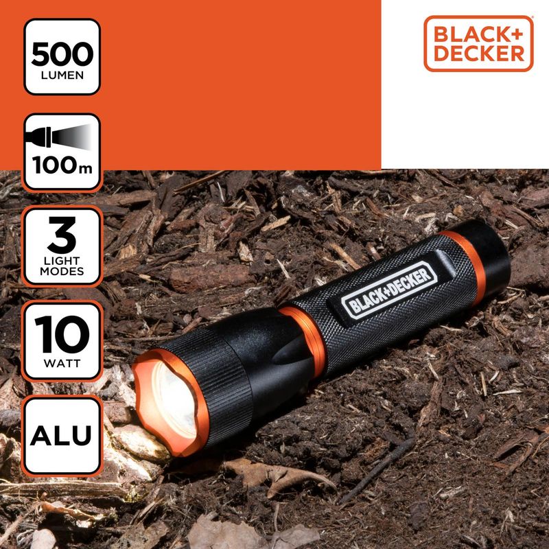 Black+Decker LED Flashlight 500 Lumens