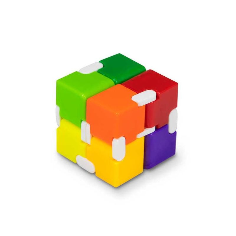 Neon Infinity Cube Fidget - toy for stress and focus