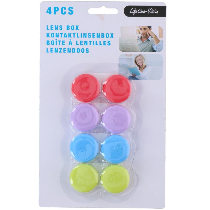 Lens case 4pk | Practical storage of contact lenses