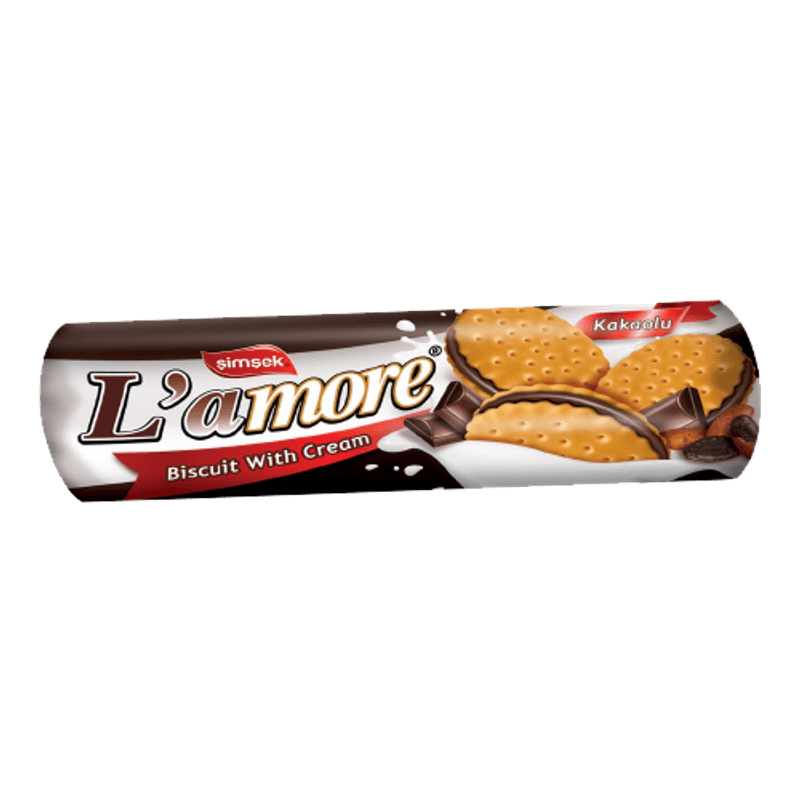 Simsek L Amore Double Biscuits Chocolate 150 g