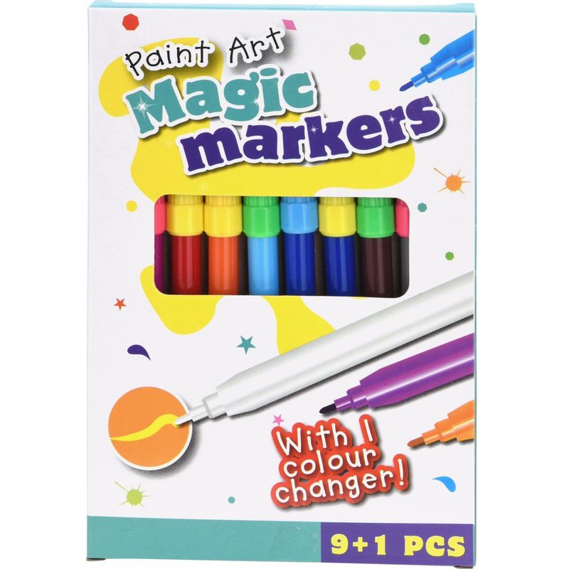 Magiske Tusjer 10pk | Fargeskiftende tusjsett for barn