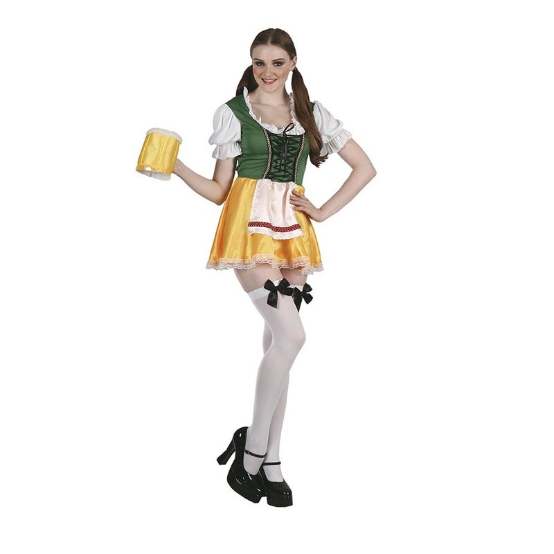 Oktoberfest Costume Yellow & Green Dress