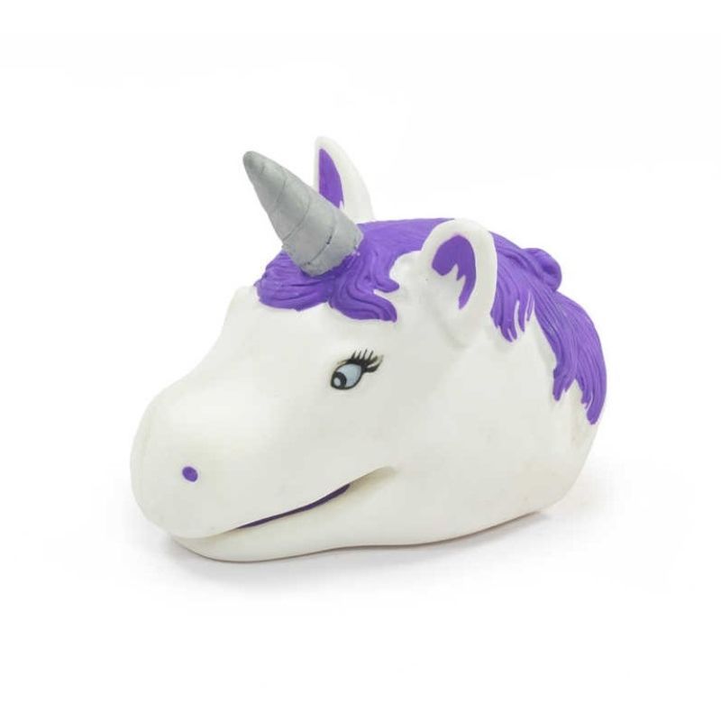 Unicorn hand puppet with moving mouth