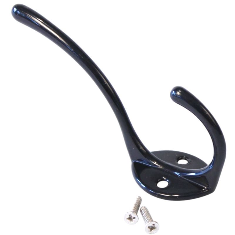 Clothes hook / Hanger 2 pack | Black or white metal