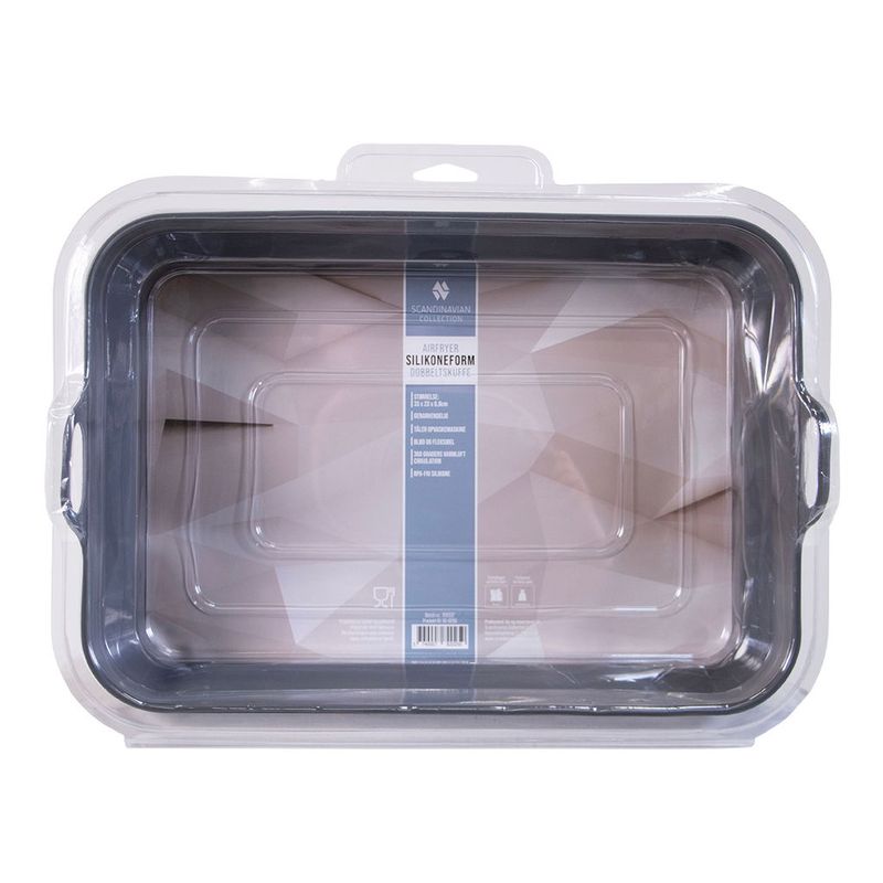 Airfryer silikonform for dobbel skuff 33x23x6,8 cm