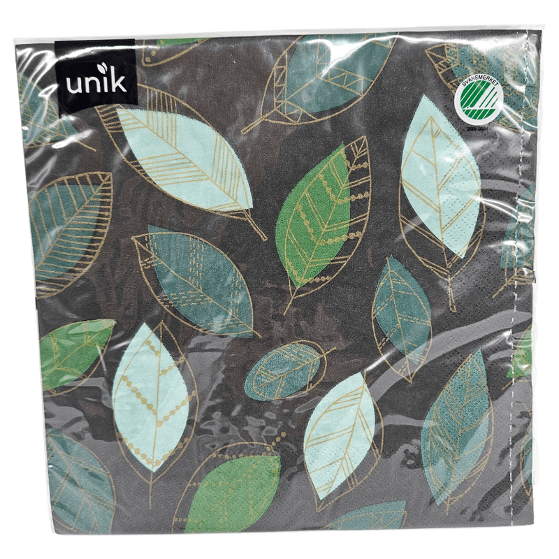 Napkins Gold Leaf 20pk 3-ply | Dinner 40x40cm | Unique