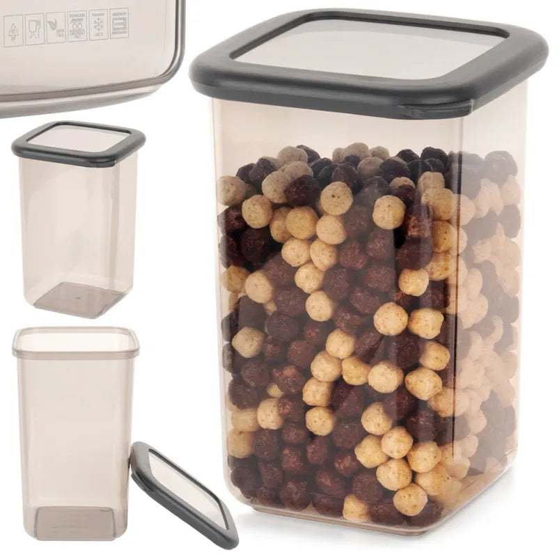 Dry food container 1.2L | Excellent Houseware | Airtight and stackable