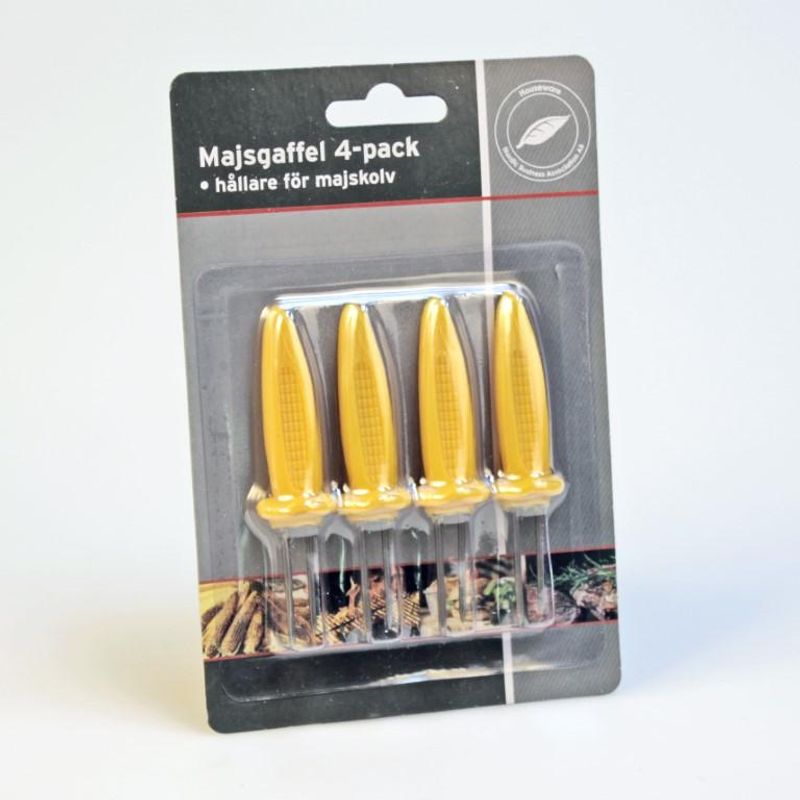 Corn Charcoal Containers 4pk | Practical handles for corn cobs