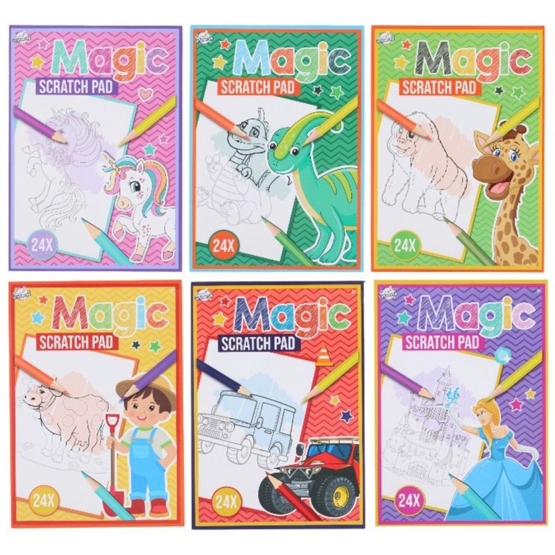 Magic Scratch Pad 24 pages A5 | 6 different variants