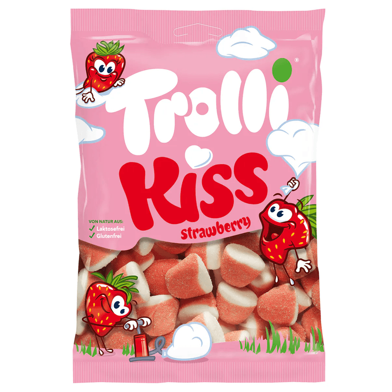 Trolli Strawberry Kiss 100g | Jordbær - vingummi