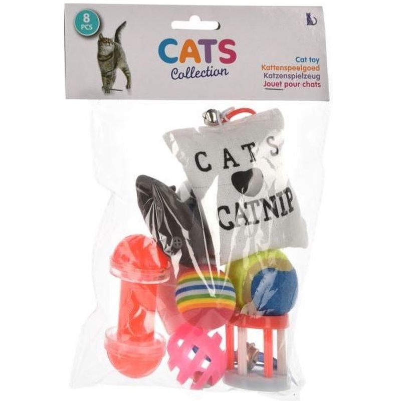 Cat toy set 8 pieces