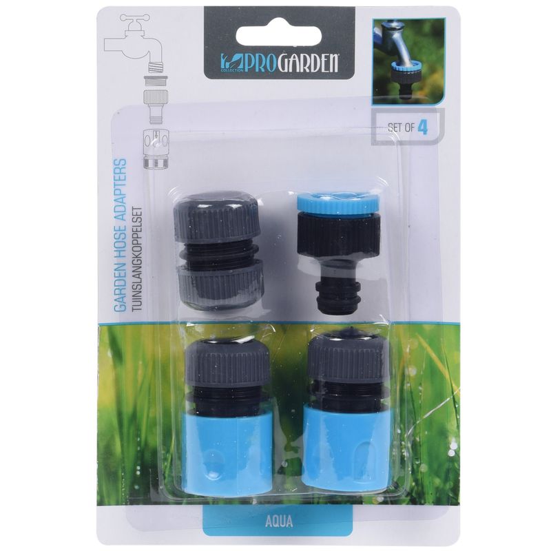 Garden hose adapter set 4 pieces | Progarden